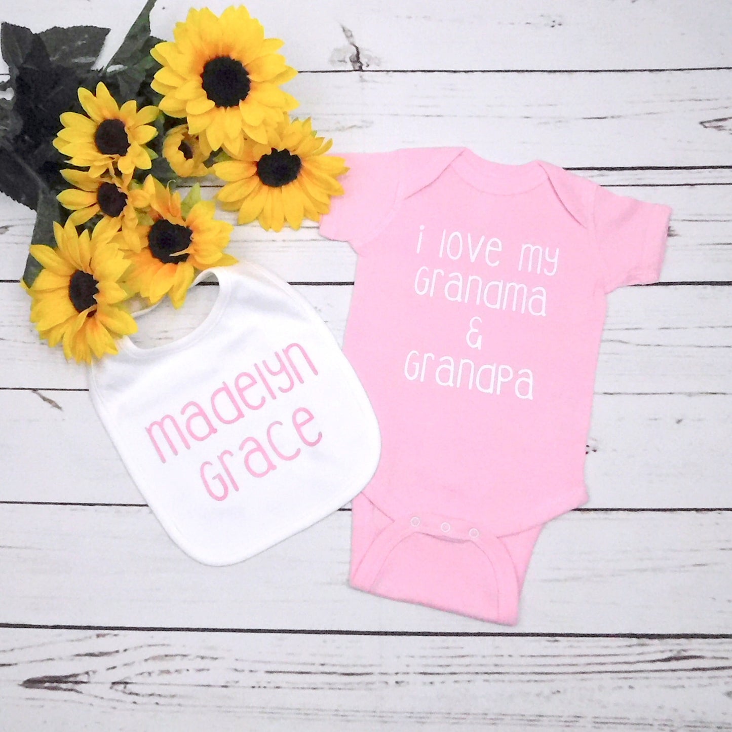 Custom Baby Gift Set, Bib and Outfit, Shirt, From Uncle, From Aunt