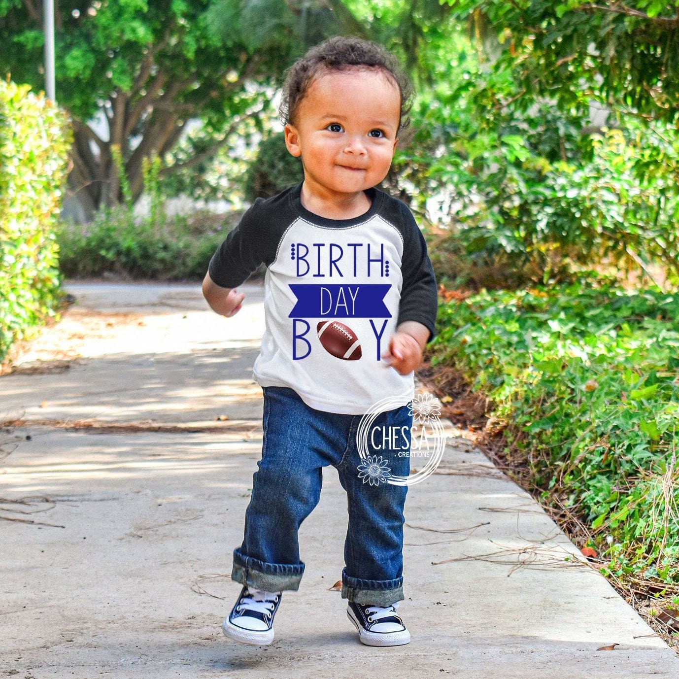 First birthday football shirt best sale