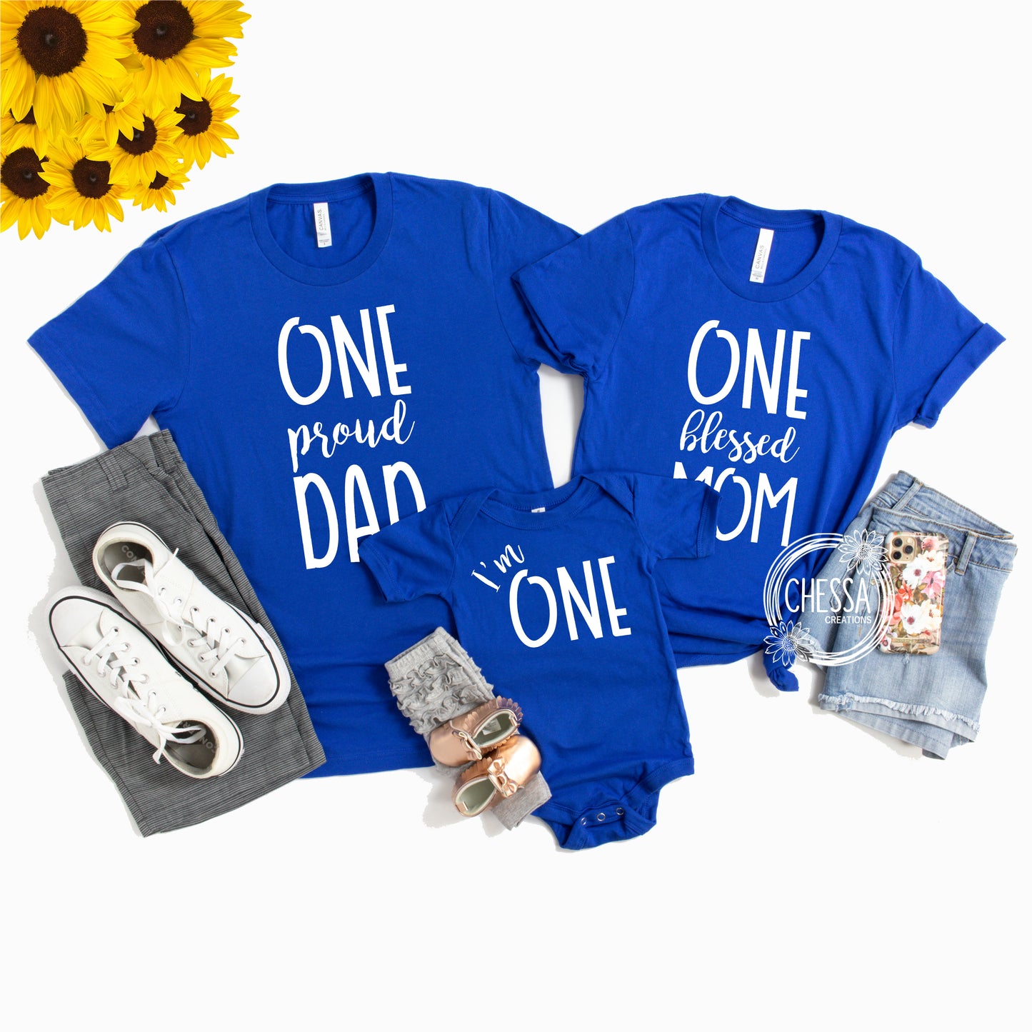 1st Birthday Boy One Year Old Boy Birthday Outfit, First Birthday, I'm 1, Royal Blue, Chessa Creations