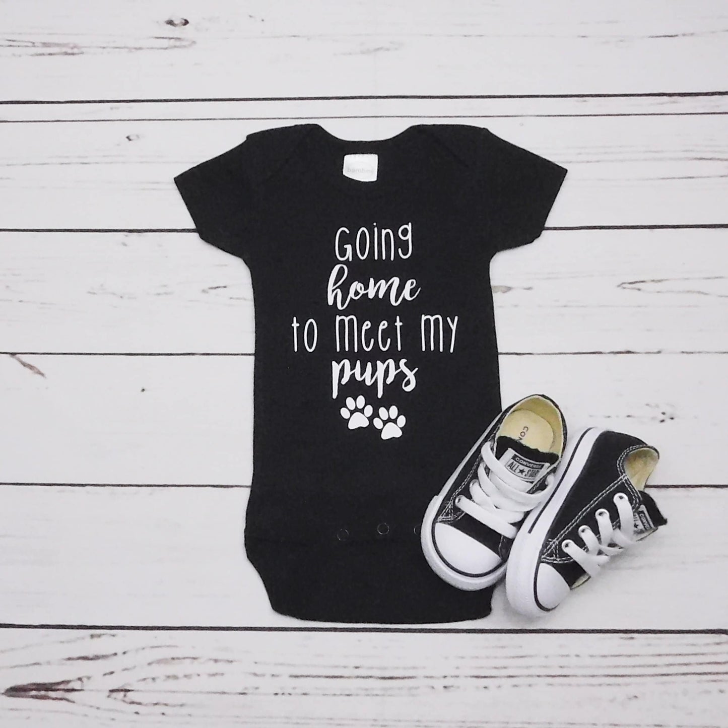 Going Home to Meet My Pups, Bringing Home Baby Coming Home Outfit, Gender Neutral, Boy, Girl