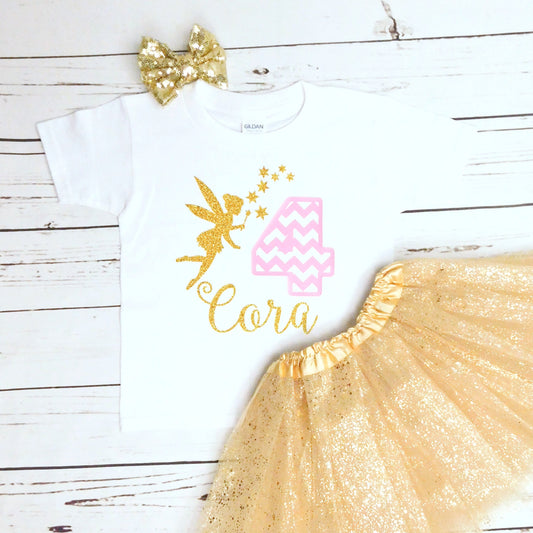 Fairy Birthday Outfit, Girls Birthday Shirt, 1st, 2nd, 3rd, 4th, One Year Old, Pixie First Birthday Girl Shirt Only, Pink