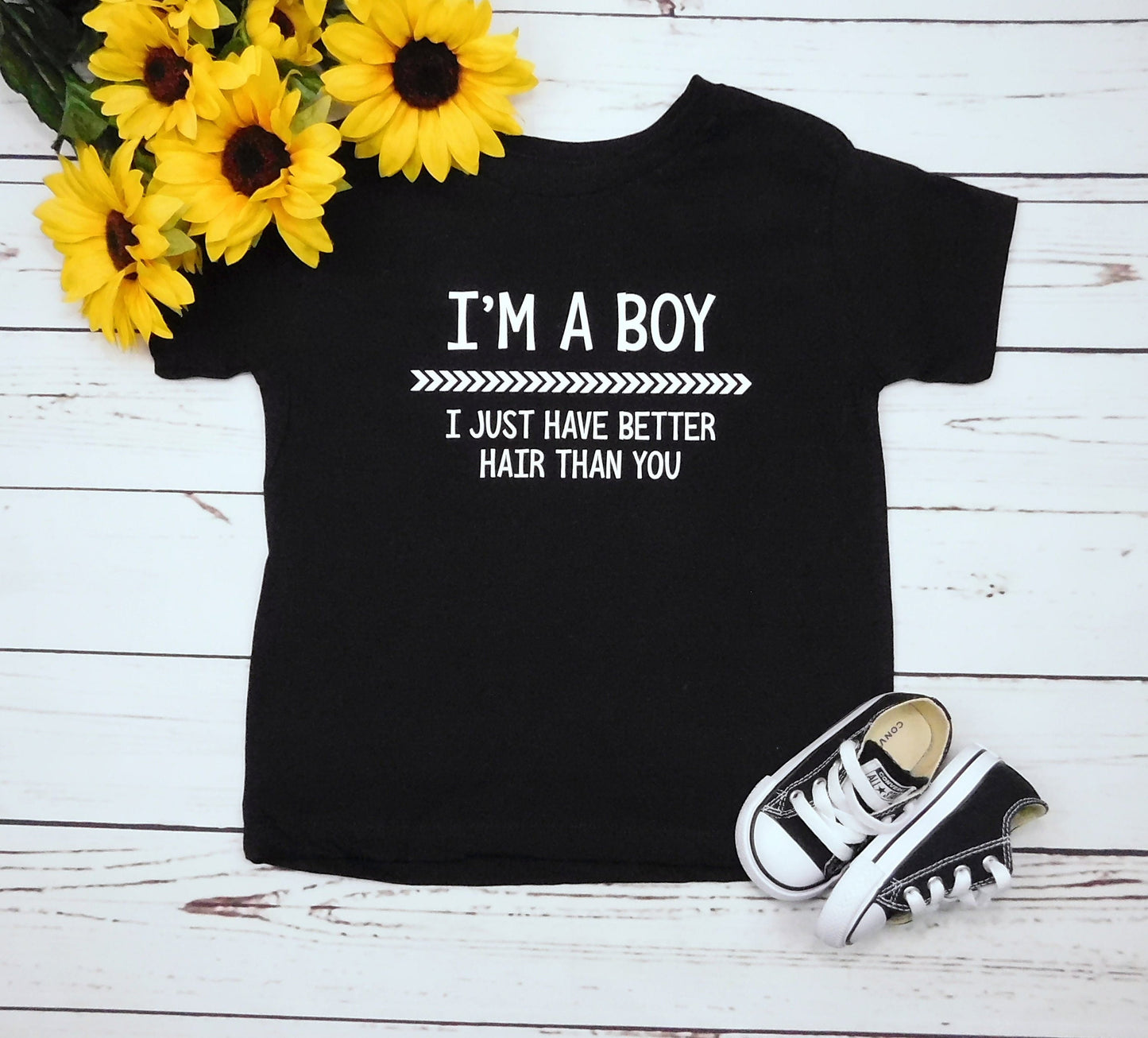 Funny Toddler Boy Outfit, Im a Boy I Just Have Better Hair Than You Shirt, Funny Dad T-Shirt, Long Hair Boy Gift Shirt