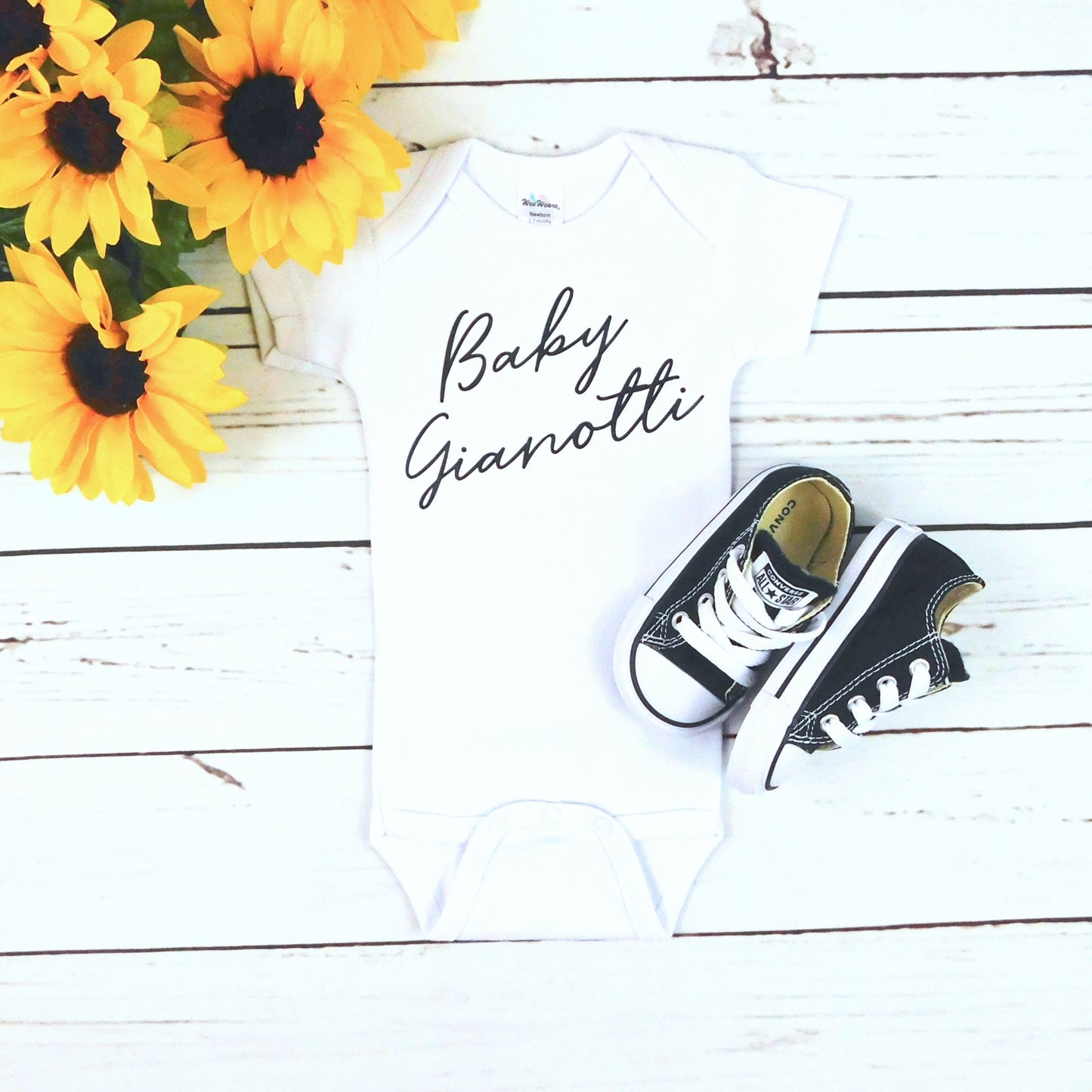 Pregnancy Announcement to Husband or Grandparents Customize with Your Last Name!