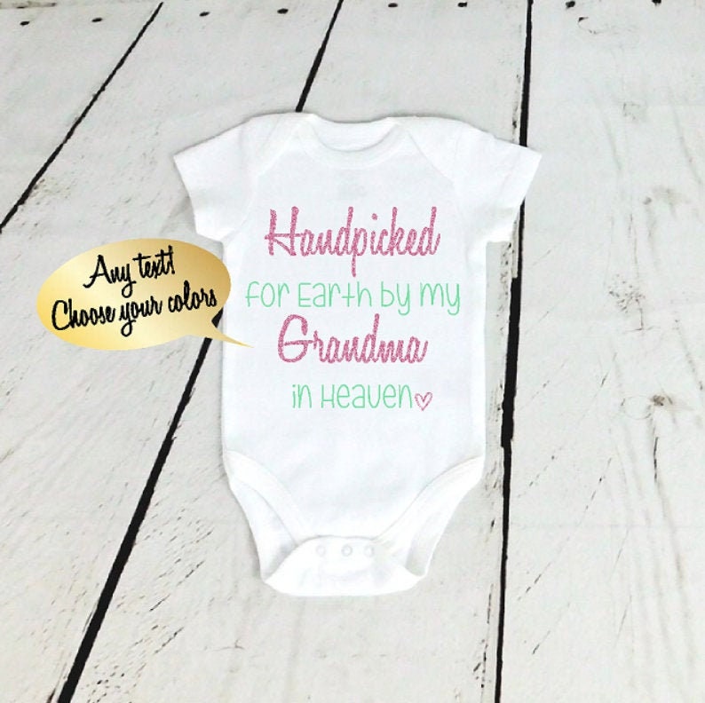 Rainbow Baby Gift Boy Girl Keepsake, Handpicked by my Brother in Heaven, Sister, Grandma in Heaven, Custom