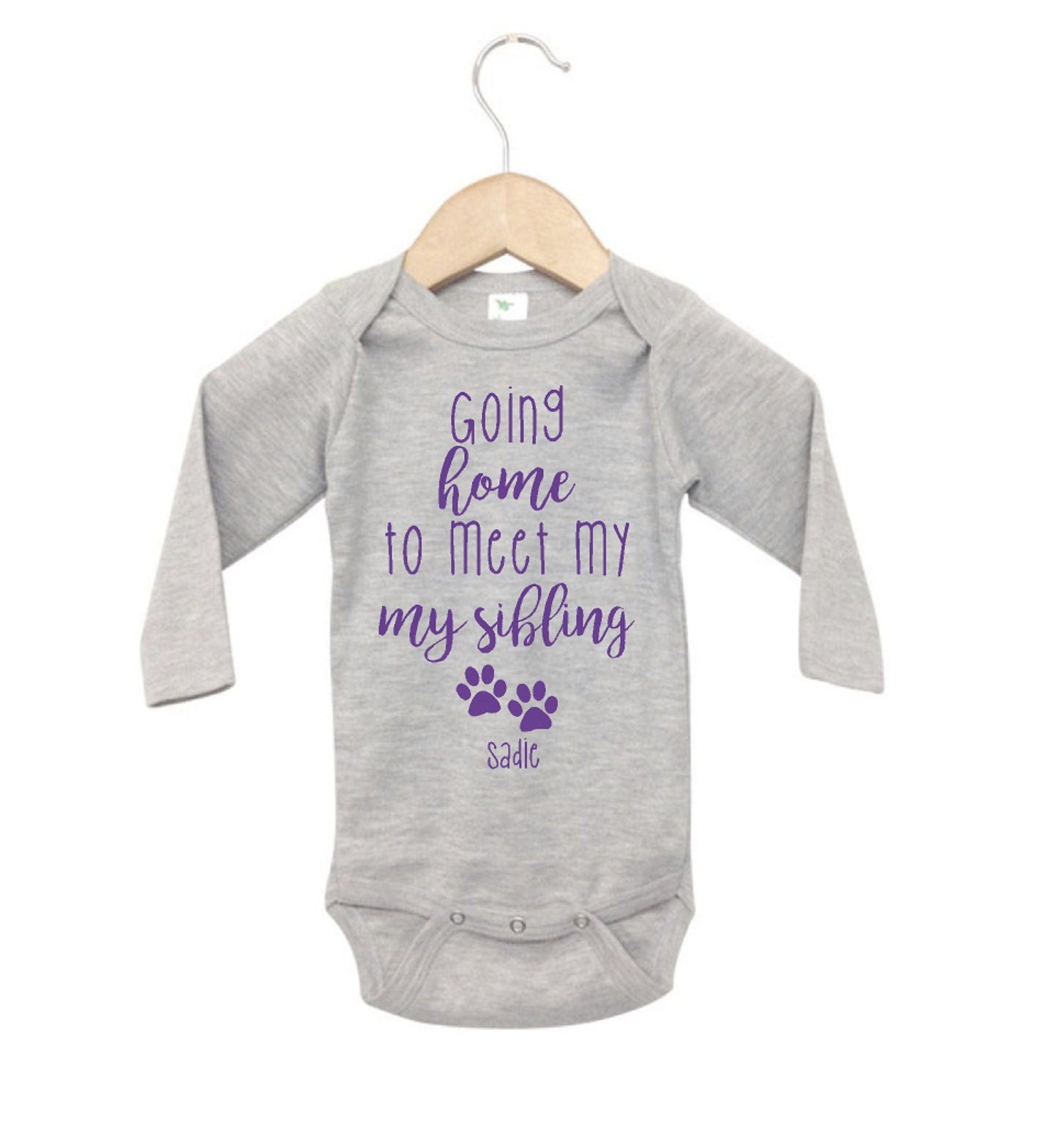 Gender Neutral Coming Home Outfit, Newborn Boy or Girl, Going Home to Meet my Pup, Spring, Summer, Winter, Fall