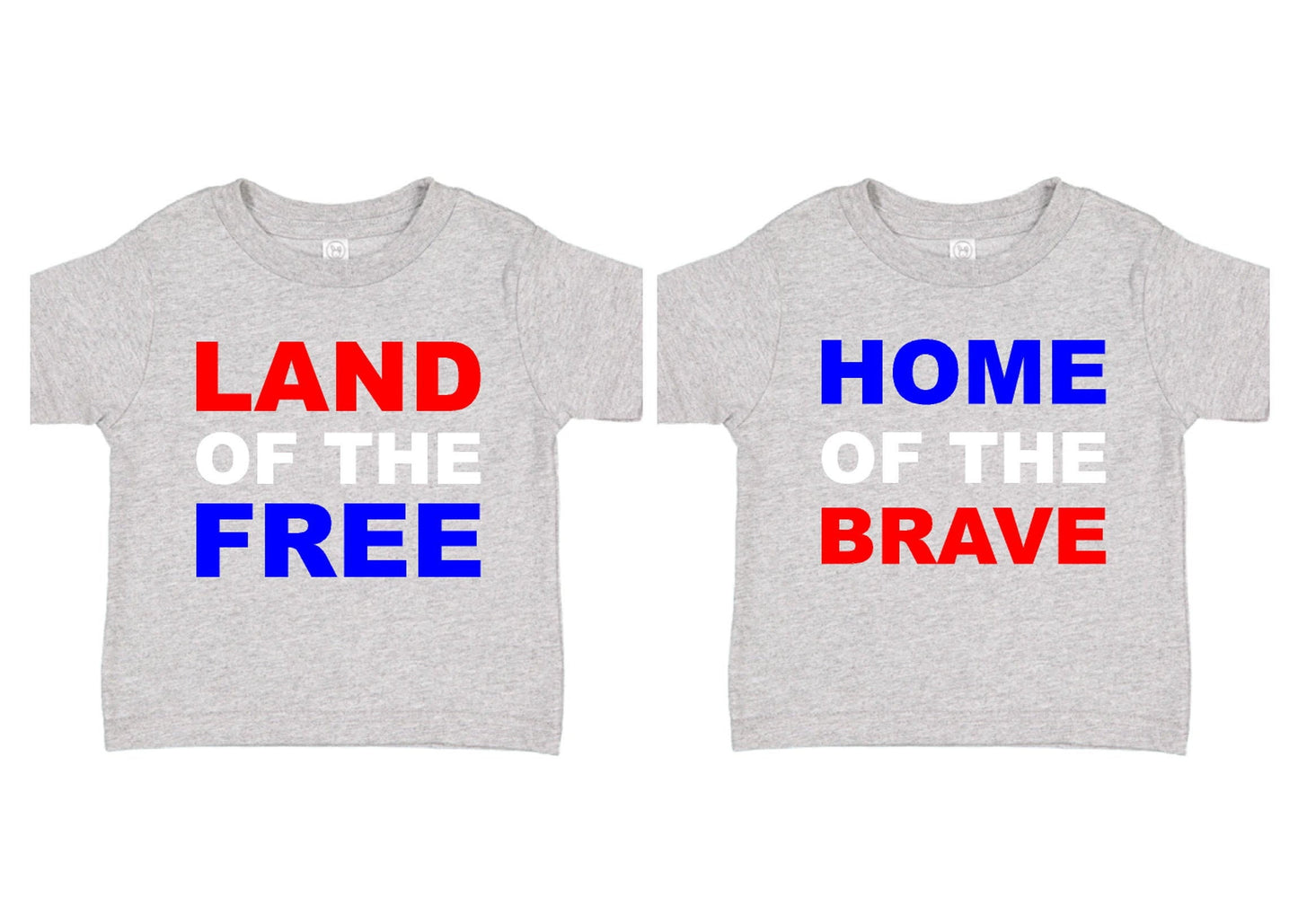 Boys Girls Memorial Day Outfit Matching Family Fourth of July Brother Sister 4th of July Shirts Independence Day, Land of the Free