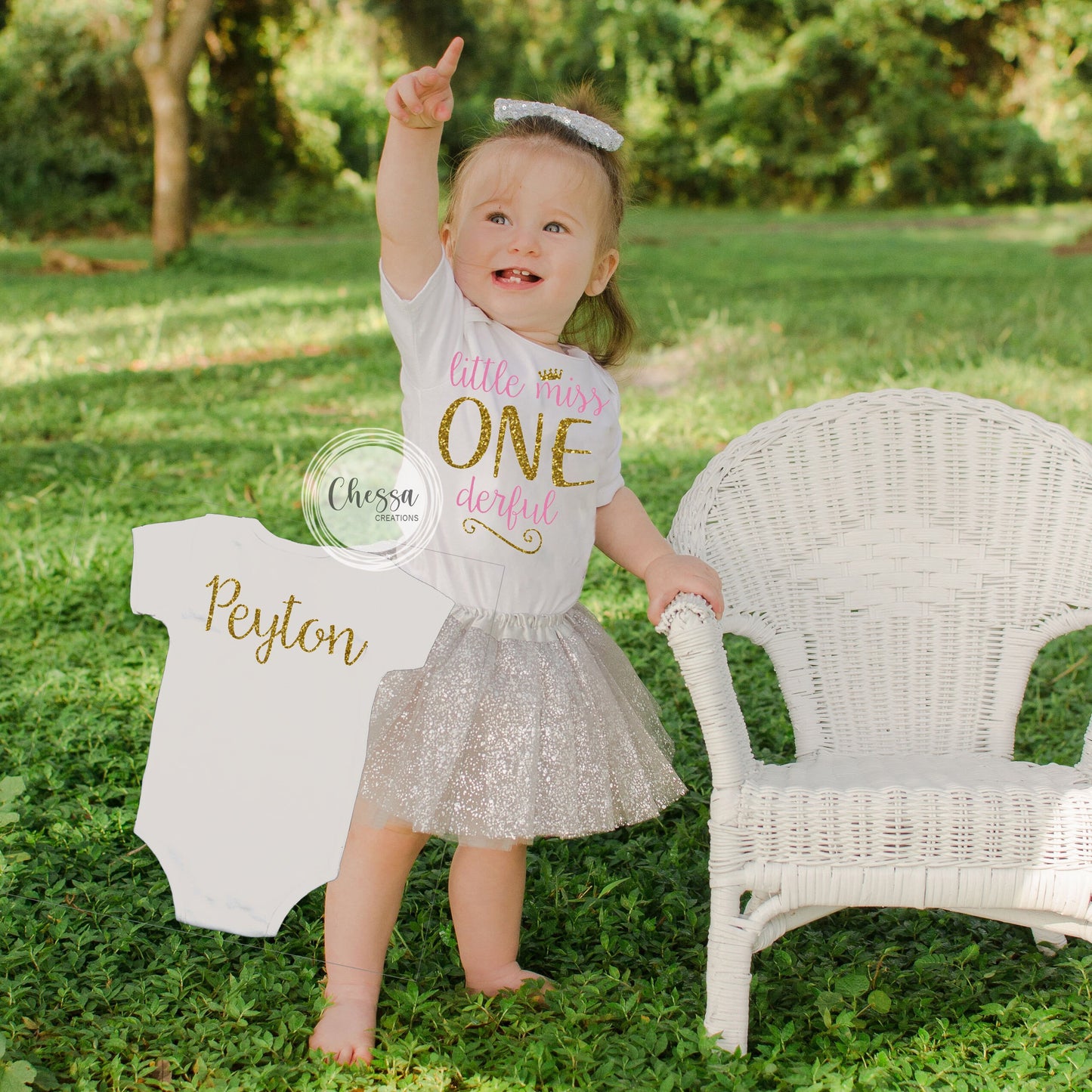 Miss Onederful Girl Birthday Outfit One Year Old, First Birthday Cake Smash Shirt 1st, Birthday Long Sleeve, Pink, Glitter Gold