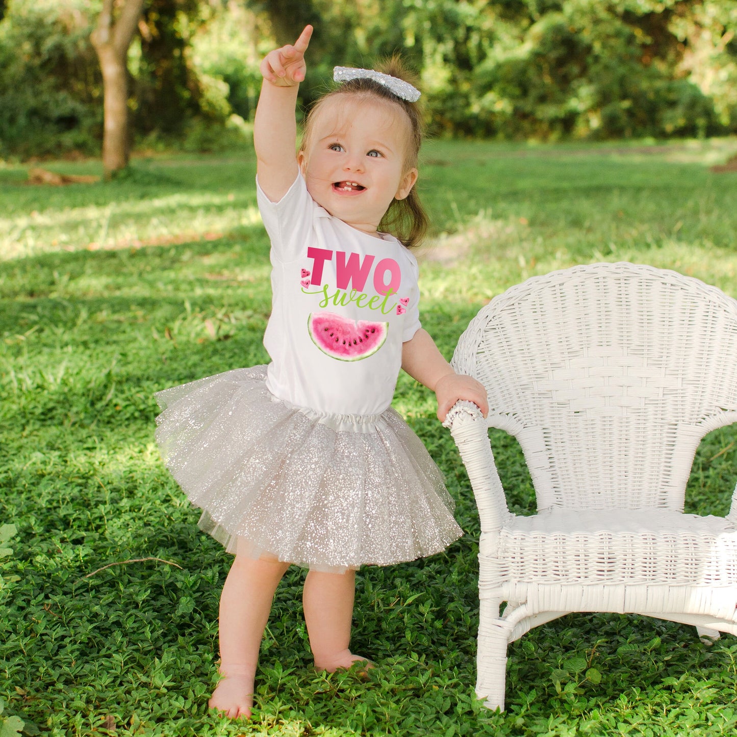 Girls 2nd Birthday Outfit Two Sweet Watermelon 2 Year Old Summer Birthday Outfit, Short or Long Sleeve Shirt w// Tutu & Bow, Beach Party