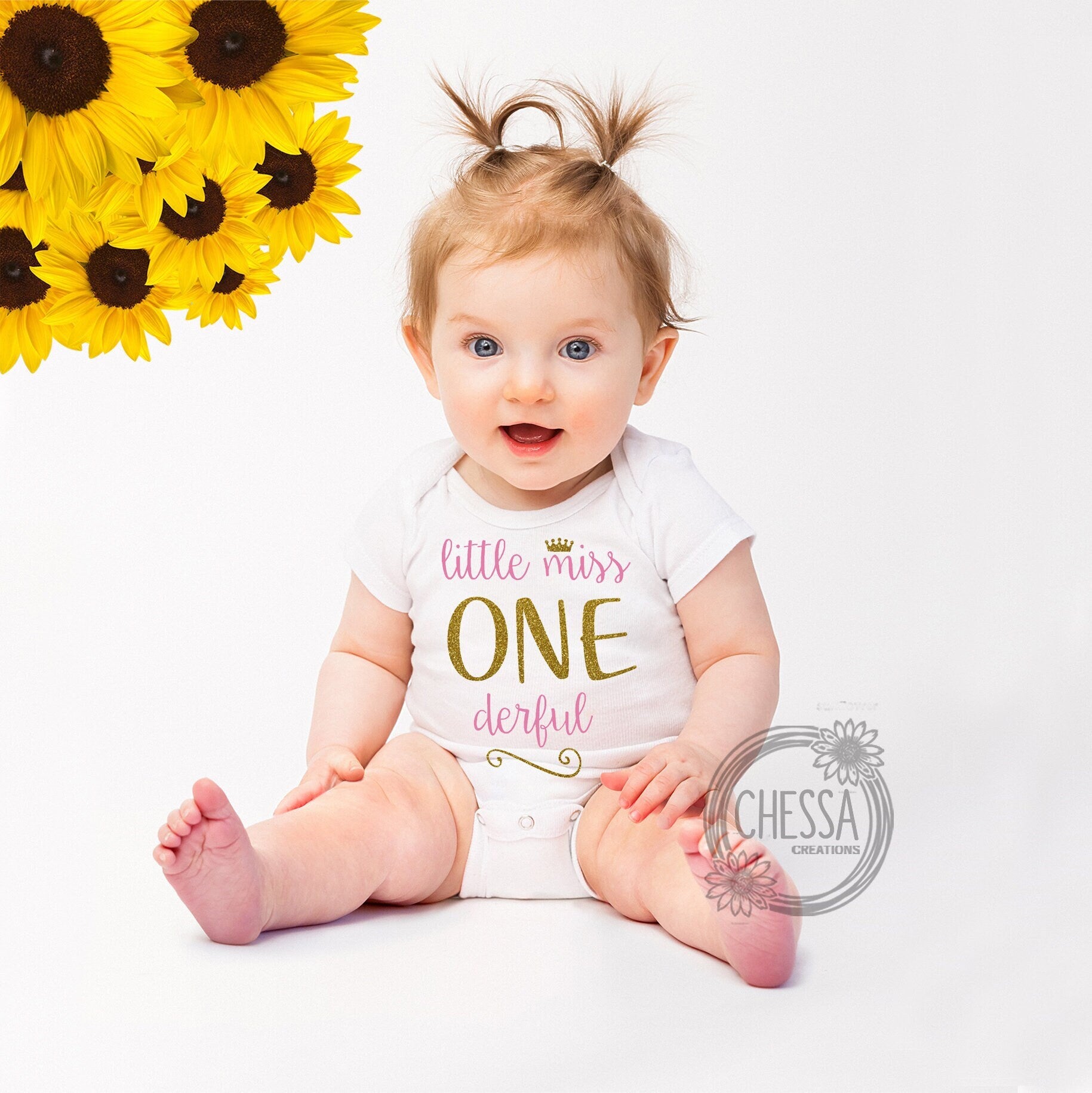 Miss Onederful Girl Birthday Outfit One Year Old First Birthday Cake chessacreations