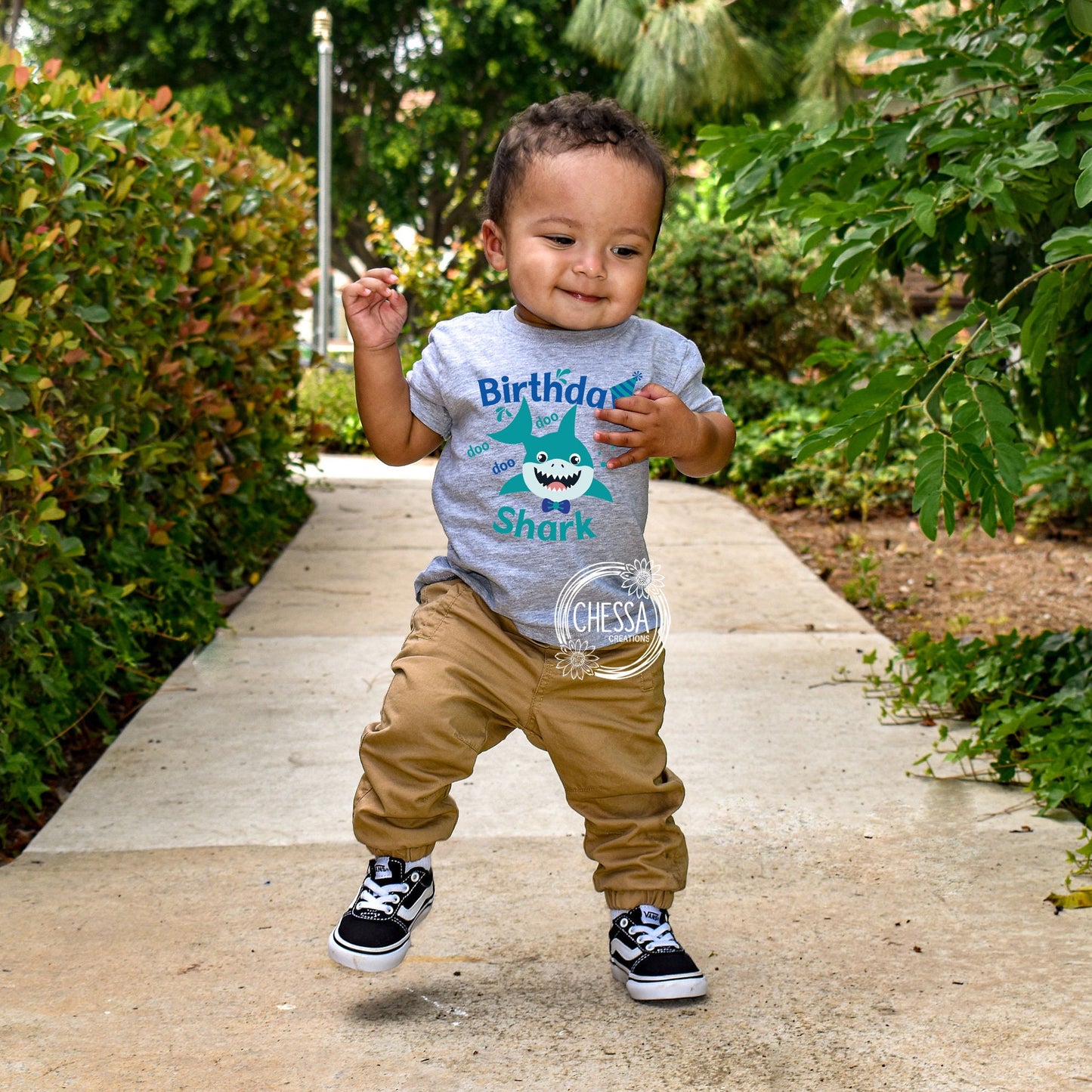 Baby Boy Shark Birthday Shirt Boys Outfit for 1st Baby, Custom Toddler Shirt, First Birthday Party, 2nd, 3rd, 4th, 5th, 6th, Pro Ink Print